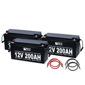 Rich Solar 12V - 600AH - 7.6kWh Lithium Battery Bank