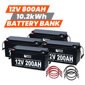 Rich Solar 12V - 800AH - 10.2kWh Lithium Battery Bank