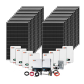 Rich Solar 8000W Solar 40kWh lithium battery 2x6500W AC out 120/240VAC Deluxe Cabin Kit