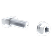 IronRidge 20mm T-Bolt w/ Nut, Patch, SS (bag of 50)