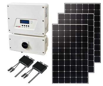 Mono Roof Mount Solar Kit with String Inverter